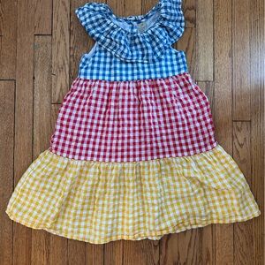 Frugi Organic Cotton Gingham Sundress sz 10